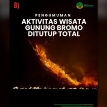 kebakaran Bromo ditutup total